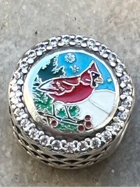 Pandora cardinals angel charm